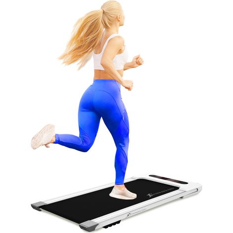 Strongology MOTIONIC White Home and Office Ultra Quiet Adjustable Speed 1-8km/h Slimline 560W Bluetooth Treadmill with LED Display - Fully Assembled (1/5)