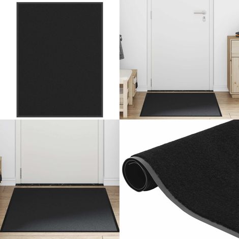 vidaXL Paillasson noir 90x120 cm (1/5)