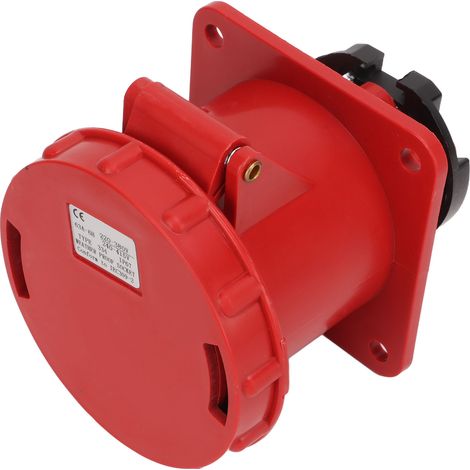 Industriesteckdose 63 A, 4-polig, wasserdicht (IP67), PP-Gehäuse, verdeckter Industriestecker, 220–380 V, 240–415 V (1/5)