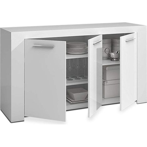 Aparador Buffet Nous en acabado Blanco Artik 80 cm(alto)144 cm(ancho)42 cm(largo) (1/5)