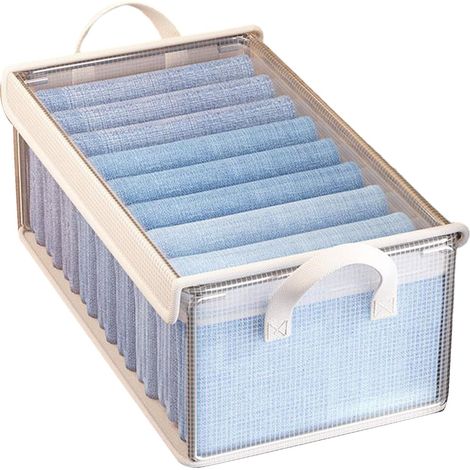 Organisateur de plafond - Boîte rangement transparente empilable avec couvercle , robuste et peu enc (1/5)