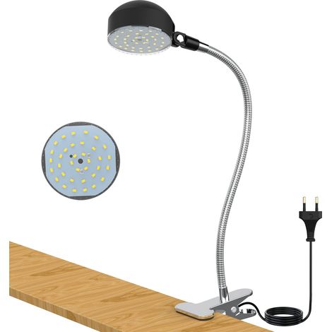 Lampe de travail à pince 12 W 1320 lumens LED pour machine à tour/CNC/fraiseuse/perceuse/machine à coudre (1/5)