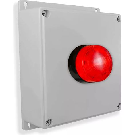 Boîtier d'alerte supplémentaire sans fil avec flash - Haute-résistance / 800m (Gamme PROTECT 800)