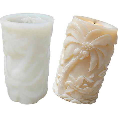 stampo in silicone per candele, cilindro per intaglio albero, per