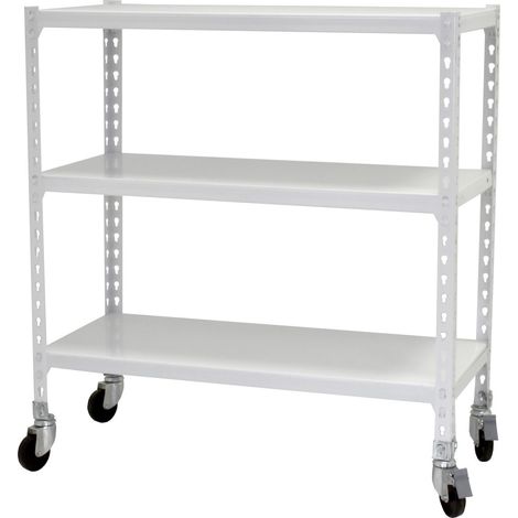 Simonrack SIMONCLICK MOBILE étagère métal blanc 3 niveaux (1/2)