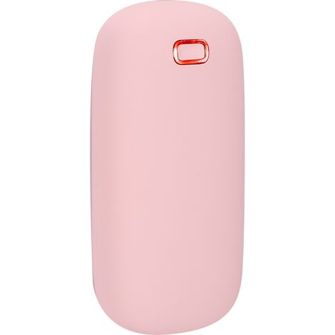 Mini chauffe-mains électrique portable rechargeable par USB, double face, à température constante (rose) (1/5)