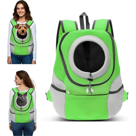 1 Sac À Dos Pour Chien, Bretelles Réglables, Polyester Respirant, Mesh Aéré, Randonnée Camping (1/5)