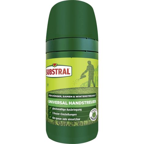 SUBSTRAL® Universal Handstreuer mit 3 Dosiereinstellungen leer - Kunststoff