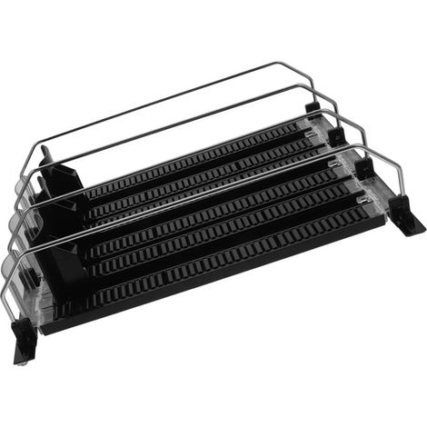 Pousseur de Boissons Automatique pour Réfrigérateur, Lot de 3 Pièces en Abs et Acier Inoxydable, Surface Polie, Facile à Installer, pour Magasins et Vitrines (1/5)