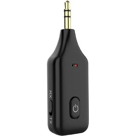 Adaptateur Bluetooth Voiture Aux 3,5mm Jack,Bluetooth V5.1 RX TX Recepteur Transmetteur Kit Main Libre Voiture,Emetteur Bluetooth pour Système Stéréo,PC,TV,Audio,Autoradio,Voiture,Musique,GPS (1/5)