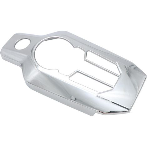 Chrome center console cover for Honda Gold Wing GL1800 F6B (2018-2021) with CD button decoration. (1/2)