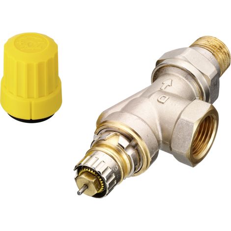 Danfoss Ventilgehäuse RA-UN 15 R 1/2", Axial (UK), matt vernickelt (1/4)