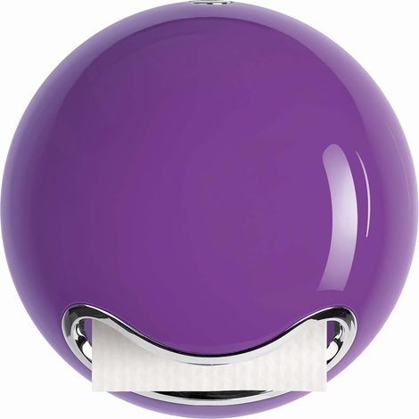 Dérouleur à Papier Toilette en Plastique Brillant, Design Élégant et Pratique pour Salle de Bain, Idéal pour Un Usage Quotidien, Taille Standard, Couleur Violet (1/5)