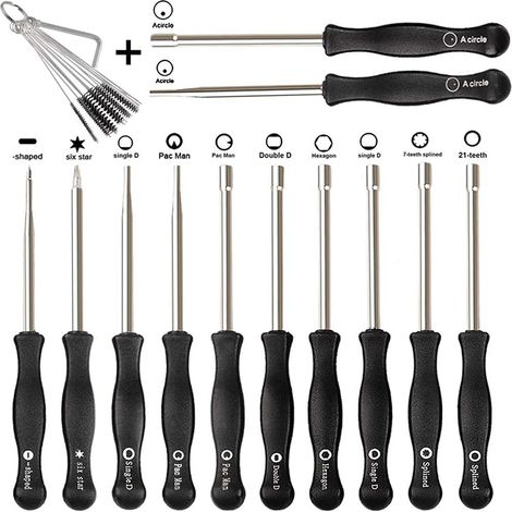 Lot de 12 outils de réglage de carburateur pour petit moteur commun à 2 cycles Echo STIHL Poulan Husqvarna MTD Ryobi Homelite Tondeuse Weed Eater (1/5)