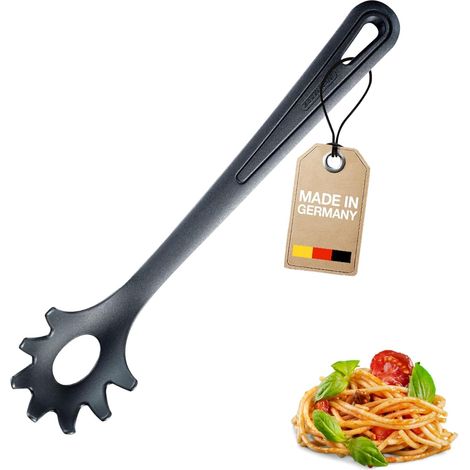 Louche à Spaghetti - 1 Pièce - Plastique PA Noir - Mesure et - Cuisine Quotidienne - 30,5 cm (1/5)