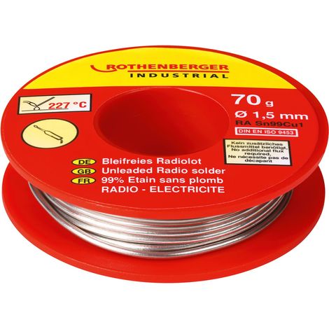 ROTHENBERGER Industrial Soldadura sin plomo para radiadores 70g - 1000002351
