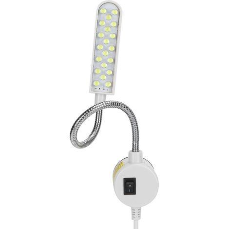 Nähmaschinen-LED-Lampe mit 20 energiesparenden LEDs, Schwanenhals-Arbeitsleuchte, EU-Wechselstrom 110–250 V (1/5)
