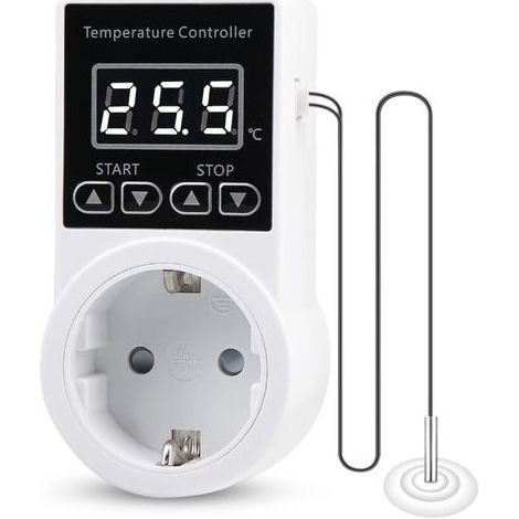 Thermostat numérique pour régulateur de température – Plage de contrôle -40℃ à 120℃ – Précision ± 1% – Capteur câble inclus (1/5)