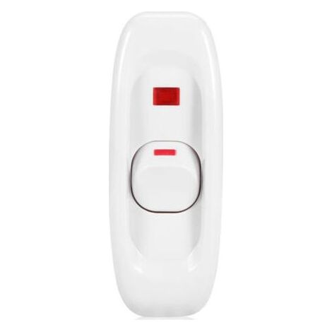AC 250 V 10A en ligne marche/arrêt lampe de bureau cordon câble interrupteur avec indicateur LED blanc (1/5)