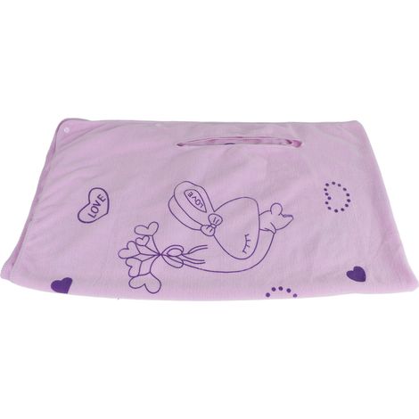 Serviette de bain femme en microfibre, légère et respirante, avec lisière et attaches, 80x135 cm, violet clair, accessoire salle de bain pratique. (1/5)