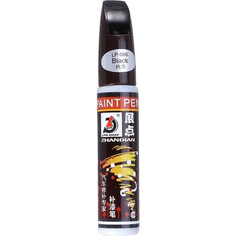 Stylo de retouche peinture pour réparer les rayures de voiture, applicateur de peinture pour carrosserie, outil pour effacer les rayures (noir)-Black (1/2)