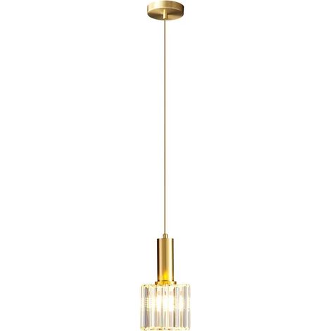 Mini suspension en cristal moderne pour chambre à coucher de salle à manger d'île de cuisine, 1 lumière (1/5)