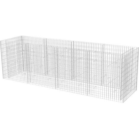 Gabion Raised Bed Steel 360x90x100 cm vidaXL