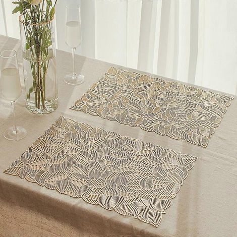 Napperon isolant durable en PVC creux pour table (1/4)