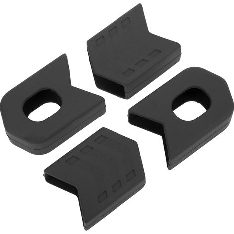 4 pièces Cache-manivelles Vélo, Protections Silicone Noir pour Pédalier Route et VTT (1/5)