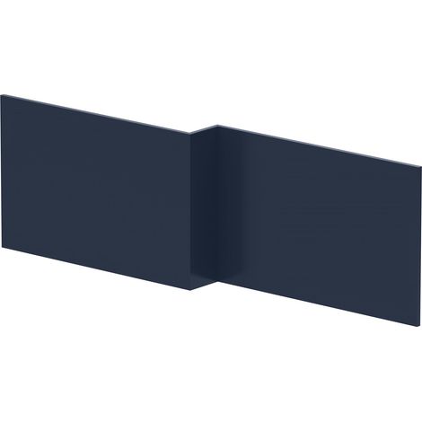 1700mm Chartley L Shape Square Front Bath Panel - Matt Midnight Blue