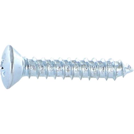 Vis tôle Tête fraisée bombée TFB Phillips n° 2 3.5X9.5 Acier zingué-1 pièce