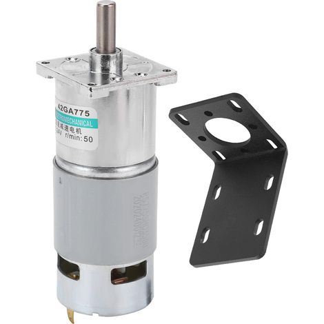Moteur à courant continu 24V XD42GA755 50tr/min avec support, basse vitesse, sens horaire/antihoraire, aimant permanent, contrôle sportif (1/5)