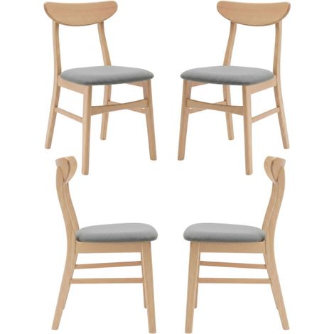 Sillas Comedor - Pack 4 Silla Zenit - Gris
