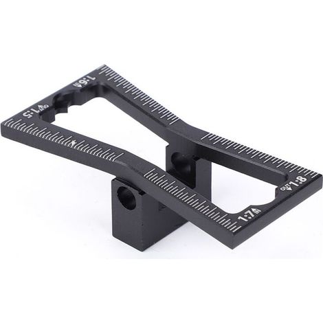 Guide de marquage en aluminium pour assemblage bois – rainure à queue d’aronde, précision professionnelle, 300 mm (1/5)