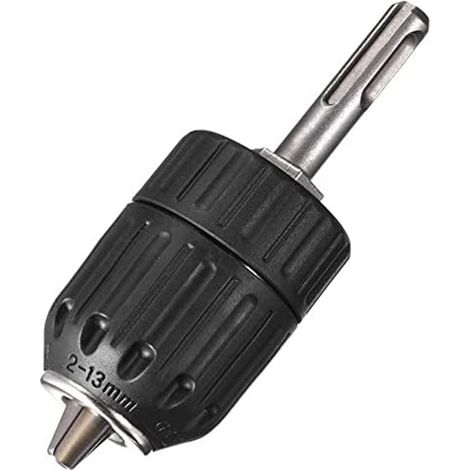 Adaptateur de tige SDS pour mandrin sans clé 1/2" 2-13 mm 1/2-20UNF pour perceuses à percussion sans fil, noir,OUYLAF (1/5)