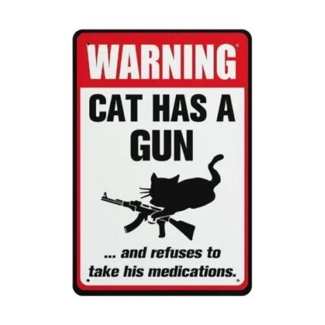Quirky, cute, practical cat and dog funny warning signs, home decorations, fun hanging ornaments, funny cat warning signs -