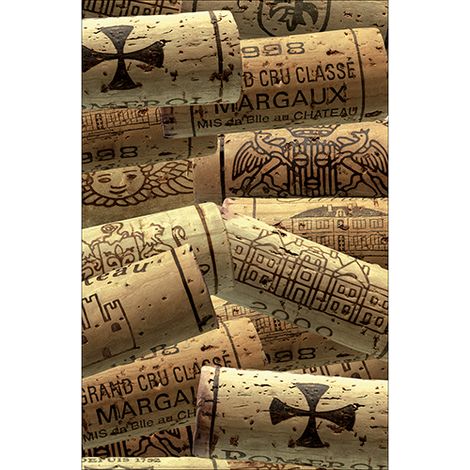 Sticker réfrigérateur et lave vaisselle, bouchons vin collection passion déco, 75 cm X 49 cm