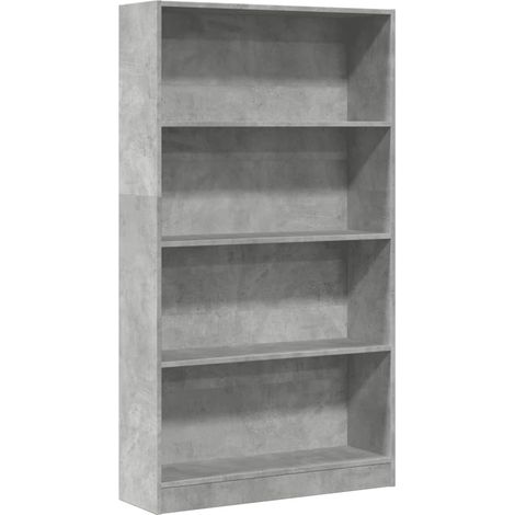 Maison Exclusive - Bücherregal Betongrau 80x24x143 cm Holzwerksto
