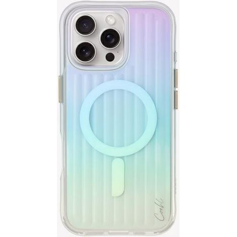 UNIQ Coehl Linear iPhone 16 Pro Max Hülle 6,9" Magnetisches Ladekabel Opal/Irisierend (1/5)