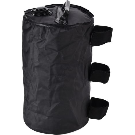 Sac de lestage cylindrique de 10 L pour tente ou jardin extérieur, rempli d'eau. (1/5)