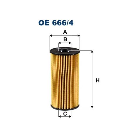 Inserto de filtro de aceite FIL OE 666/4 Filtron