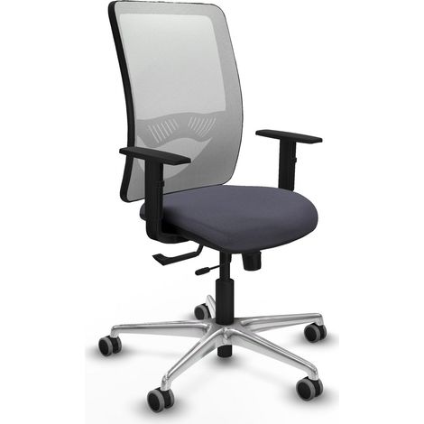 Sedia da ufficio piqueras y crespo Zulema bianco alluminio (1/2)