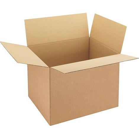 Caisse américaine kraft brun simple cannelure H 40 x L 40 x P 50 cm - Lot de 20 (1/2)