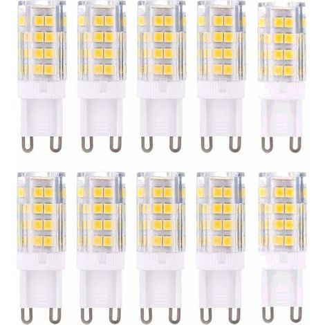 HOXILEELEOG9 LED Lampe Ampoules, Blanc Chaud 3000K 5W Lumiere équivalent aux ampoules halogènes de 40 W 420 lumens not dimmable, lot de 10 (1/5)