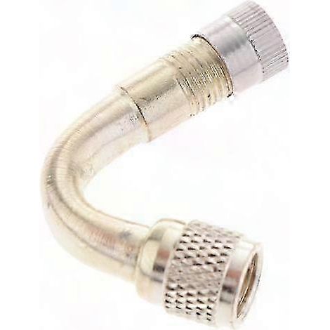 4 Adaptateurs de Valve de Pneu Coudés pour Moto - Extension Métal Inclinée à 90°, Kit de Rallonge de Tige de Gonflage, Compatible avec Motos, Vélos et Scooters, 4 Pièces (1/5)