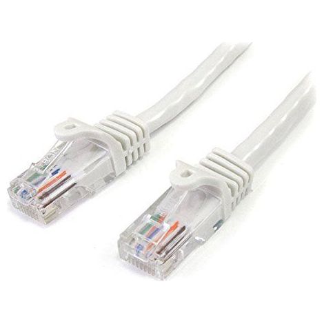 StarTech.com Cable de 3m Blanco de Red Fast Ethernet Cat5e RJ45 sin Enganche - Cable Patch Snagless (1/5)