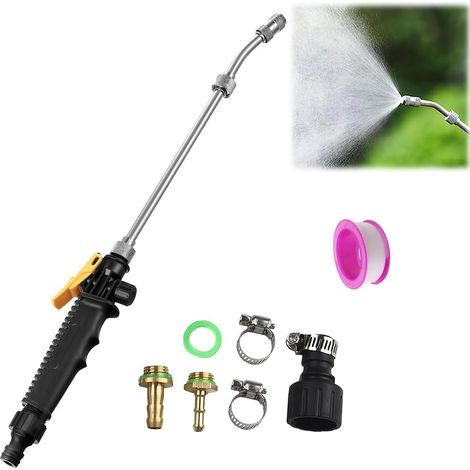 1 Baguette de Pulvérisation, 56cm, Acier Inoxydable, Buse Réglable, Raccords Laiton, Jardin, Lavage Voiture (1/5)