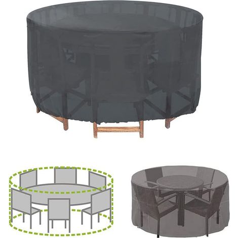 Housse pour Table de Jardin, Housse de Protection Bâche Imperméable pour Meubles Jardin et Hivernage Mobilier (120 x 75cm) (1/5)