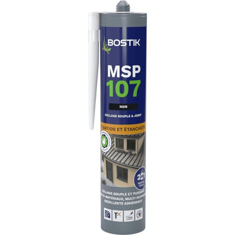 Mastice MS polimero di fissaggio e sigillatura 290 ml NERO - BOSTIK MSP107