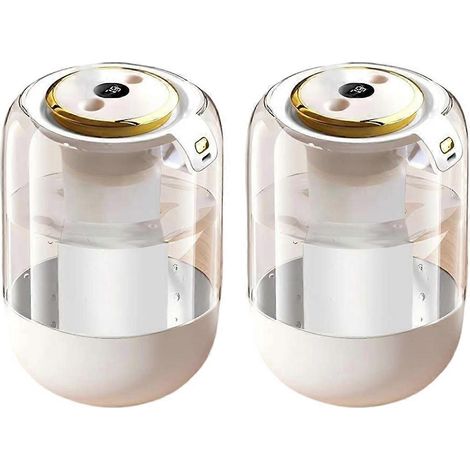 Humidificateur d'air 2025 pour la maison, silencieux, grand format, idéal pour les femmes enceintes et les bébés, humidificateur d'intérieur (lot de 2). (1/5)
